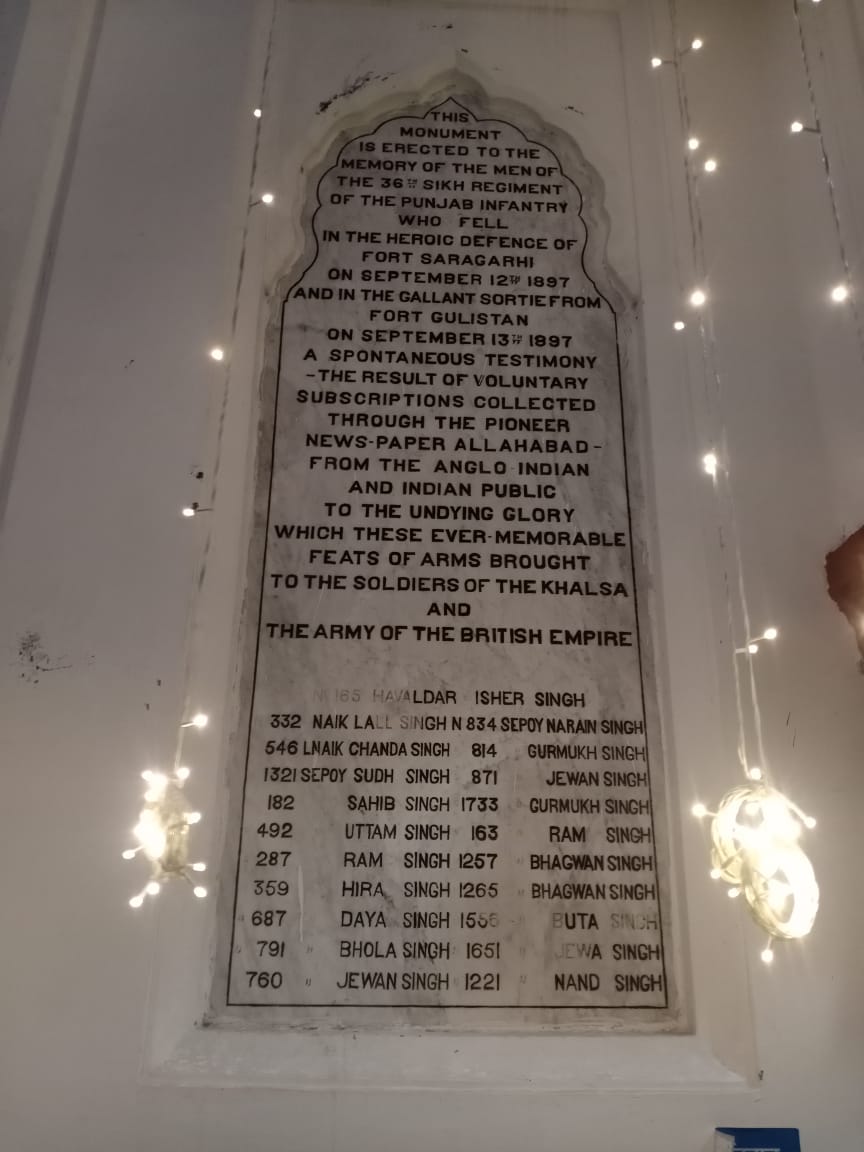 Saragarhi gurdwara all decked up for tomorrow 
<a href="/Tiny_Dhillon/">ਨਿਰਭਉ ਨਿਰਵੈਰੁ</a> 
<a href="/YashMor5/">Maj Gen (Dr) YashMor</a> 
<a href="/nee_el/">enn gee ess</a>