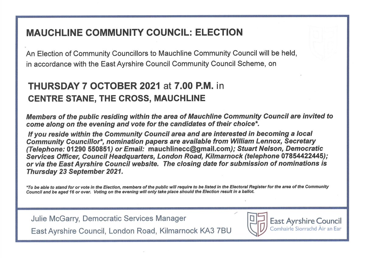 Mauchline Community Council tweet media