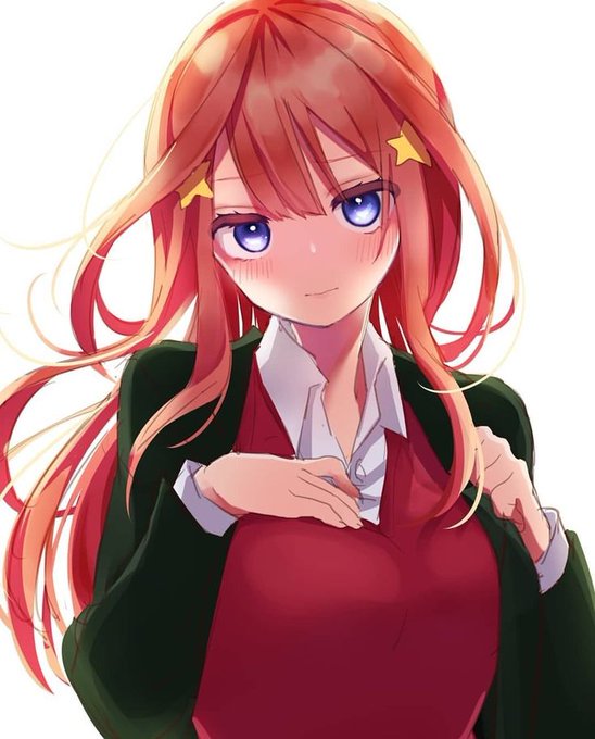 ⭐ Itsuki Nakano ⭐さんがTwitterに投稿した中野五月(五等分の花嫁)のイラスト。