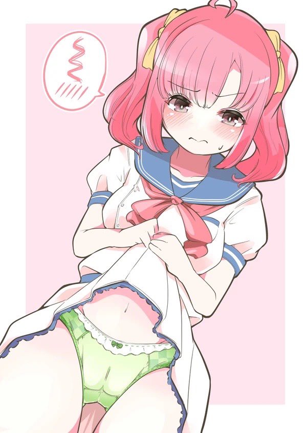 一番って難しいわね…
フルバックで 控えめにレースついてる ちょっと子供っぽいのが好きかなぁ 色は諸説だけど淡色系が好き

自分が描いたのだと このacktのやつが一番お気にかも
フロントの縫い目で切り返してチェック柄になってんのがポイント 