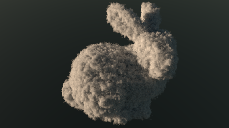 And now a fast-to-compile version of the volumetric path tracing ShaderToy with a Cloudy Bunny
shadertoy.com/view/7dVGWR