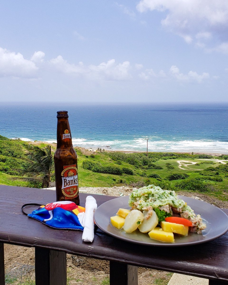 welcomestamp's tweet photo. ⁣Adding a taste of Barbados to your Saturday routine? Try our pudding and souse! 
⠀
Made with steamed, seasoned sweet potato and pickled pork, and often served with a side of breadfruit, this delicacy is a Saturday favourite! #BarbadosWelcomeStamp 

📍 Bay Lounge, St. Andrew https://t.co/LSEJGCCo4w