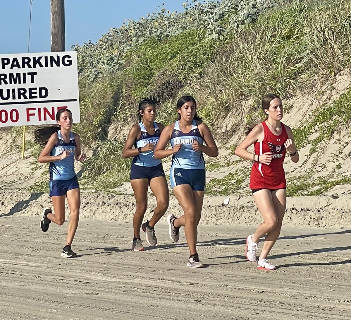 carroll_xc's tweet photo. Carroll Lady Tiger JV XC placed 2nd overall at the Port Aransas Invitational!!
#TigerTime #RunIT
#CommittedToCarroll @Arredondo_CHS @CoachRod91 https://t.co/JWaxDrrE2v