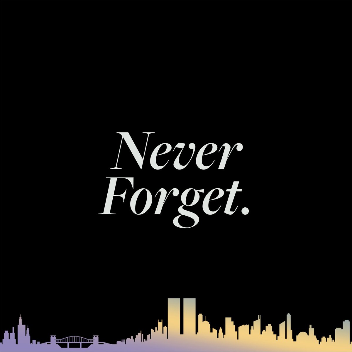 20 years. On this day we commemorate all of the people we lost. We show respects to the incredible heroes who sacrificed everything. Our hearts are forever with the families and loved ones affected by that day. We will always pay honor and we will never forget.