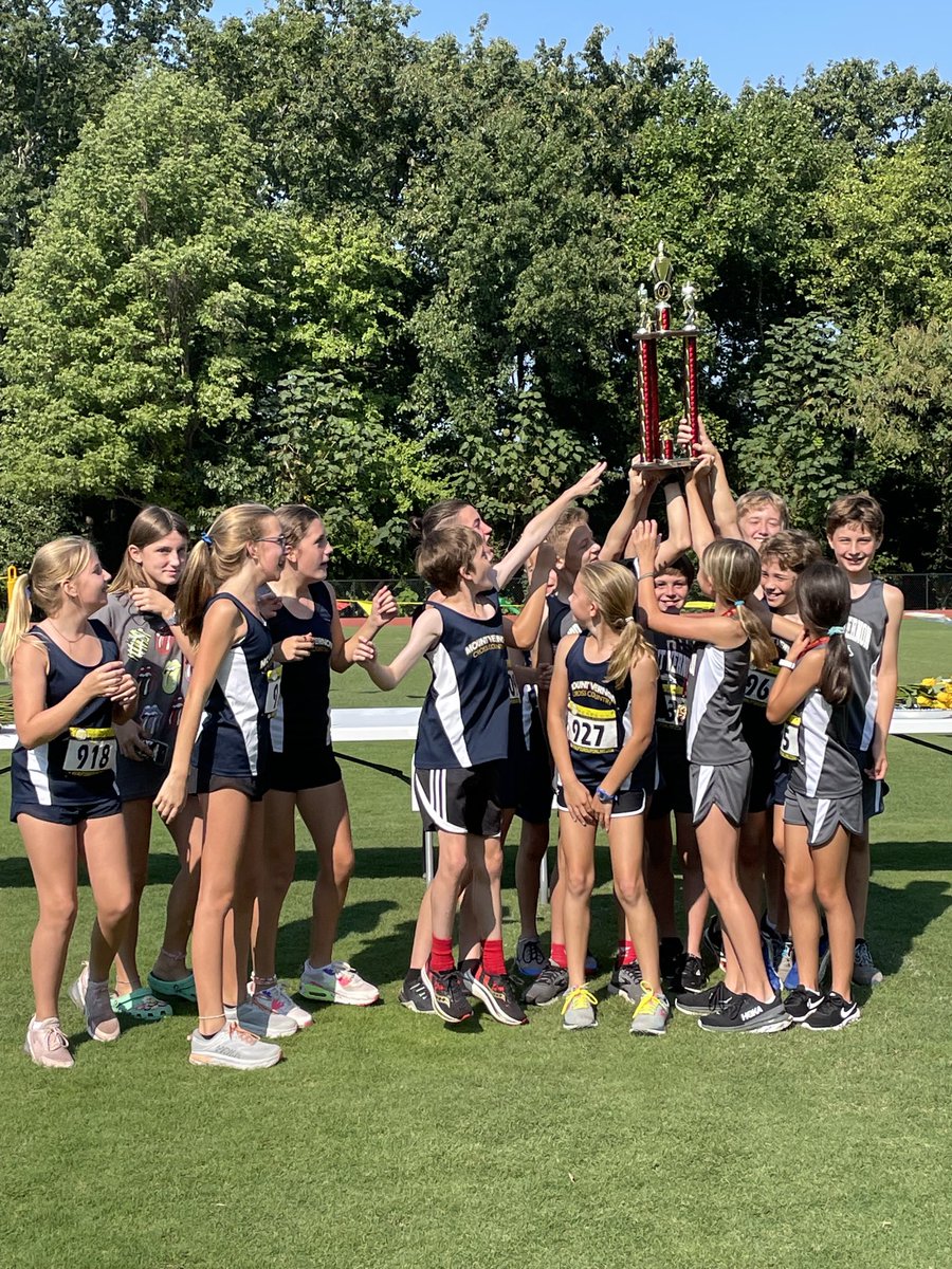 Mustangs take first! #mvmiddle #mvpschool Great day for a race!