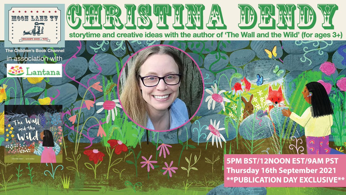 🎠📺Starting in 10 minutes…
🔗youtube.com/c/moonlanetv 📚

🦊🌼‘The Wall and the Wild’ storytime and activity ideas with author @cdendy76 (for ages 3+)

🛍️Available in store or:
🔗uk.bookshop.org/shop/moonlane_…
#TheWallAndTheWild <a href="/lantanapub/">Lantana Publishing</a>
