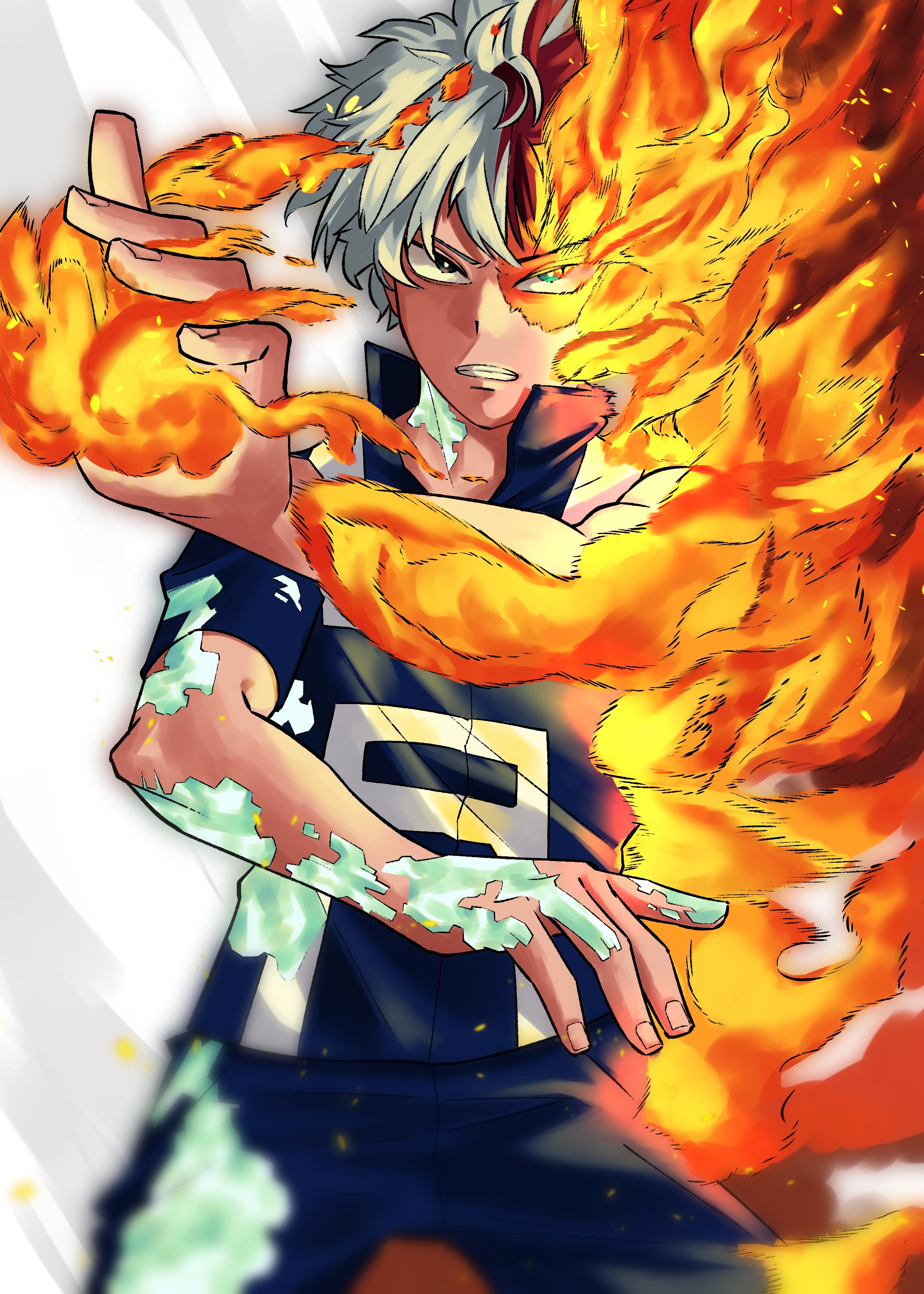 藤見 滉大 轟君 ヒロアカ 轟焦凍 イラスト 絵描きさんと繋がりたい T Co Kijyxeroqz Twitter