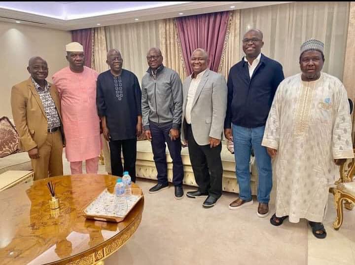 I visited National Leader <a href="/OfficialAPCNg/">APC Nigeria</a>, Asiwaju <a href="/AsiwajuTinubu/">Bola Ahmed Tinubu</a> in London alongside Senator <a href="/YAYIAdeola/">.</a>, Senator <a href="/SenatorOpeyemi/">Senator Michael Opeyemi Bamidele</a>, Senator <a href="/TokunboAbiru/">Mukhail Adetokunbo Abiru</a> &amp; Senator @MohdSaniMusa. 
10th September, 2021