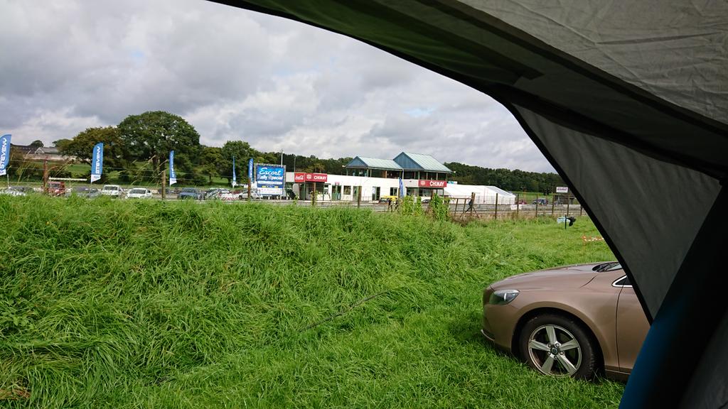 I guess there are worse places to put up your tent 😂 #escortrallyspecial