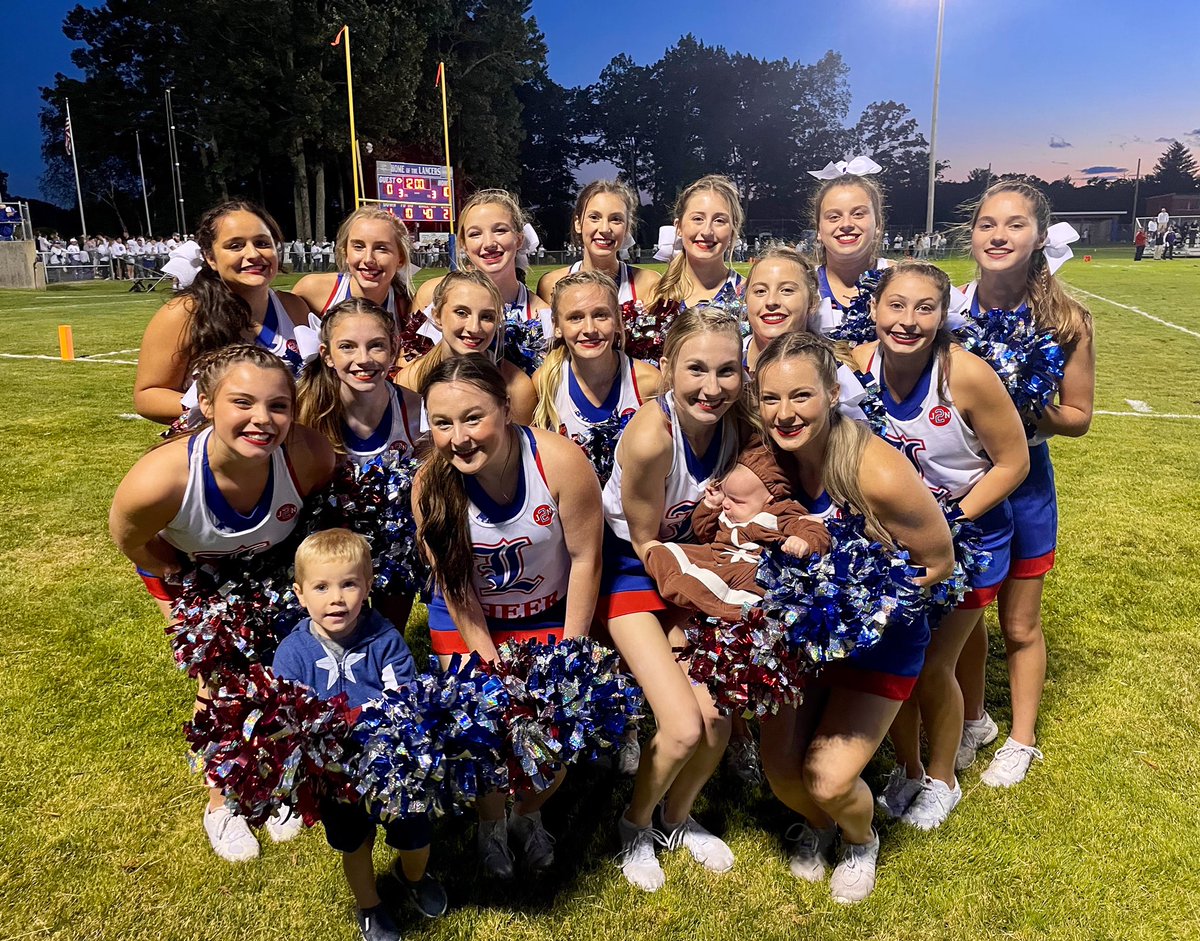 LHSCheer603's tweet photo. A beautiful night at Lancer Park in honor of Jake Naar. Lancer Football played their hearts out for you, #2, with a 43-0 win over Nashua South! π€π2οΈβ£ #j2n #lancerforever #fridaynightlights #whiteout https://t.co/5PJKCFMif1