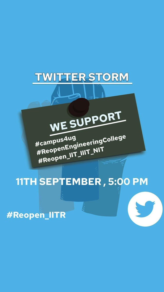 sanyam2_0's tweet photo. When various public places like malls ,theatres, and even schools are being opened up. It's just absurd that Engineering colleges should remain locked down.
@RahulGandhi @eduMinOfIndia @iitroorkee @PMOIndia 
#ReopenEngineeringCollege 
#Reopen_IIT_NIT_IIIT
#reopen_IITR https://t.co/I0UT9Fg7y5