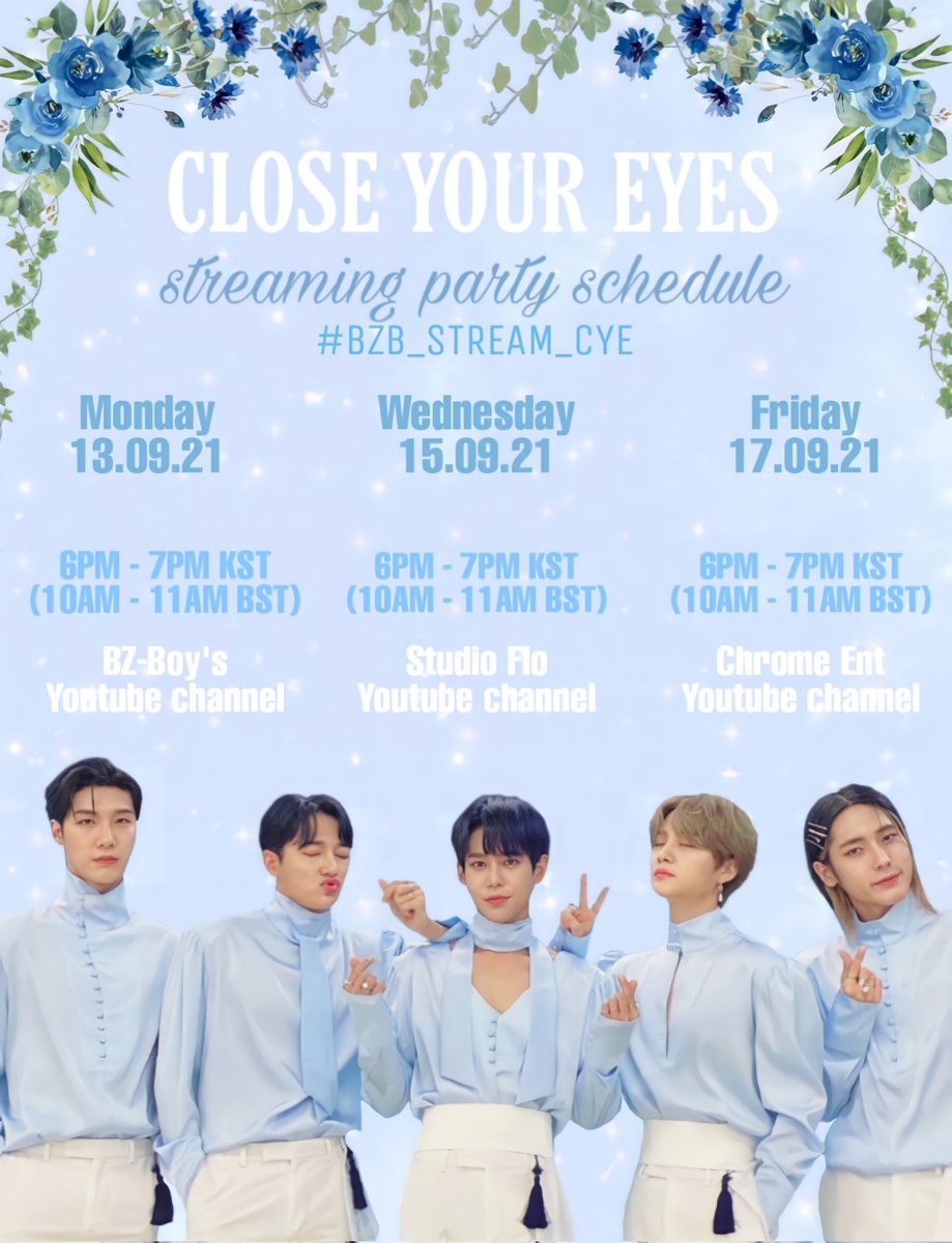 bzboys_uk's tweet photo. ✨💙 CYE Streaming Party 💙✨

Blueness~! Here's the schedule for week 4 of the streaming party! 

Let's keep showing BZ-Boys our love! 💙

#청공소년 #BZ_BOYS @bz_boys https://t.co/OFXqS6lfzr