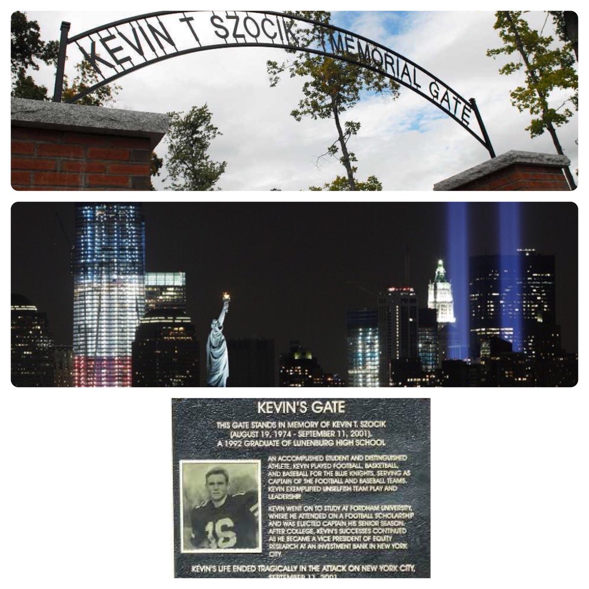 On the 20th anniversary of the 9/11 tragedy, we remember all the lives that we’re lost, those who responded, those who serve and the families of all of them. Especially Lunenburg’s own Kevin Szocik! ⁦@lps_dr⁩ #Neverforget