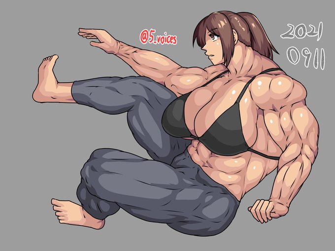 ボディビル模写。 