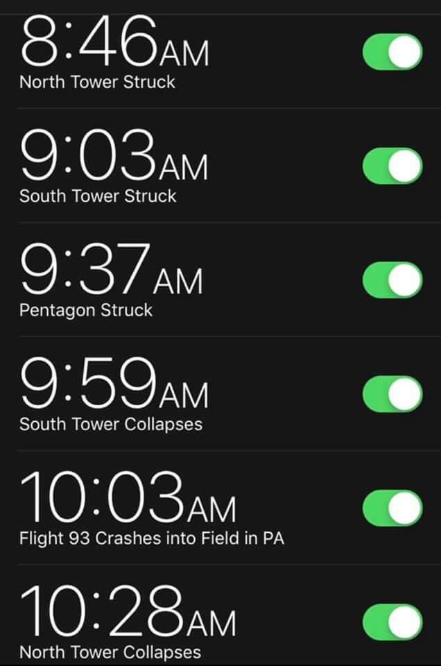 May we all take a few moments to stop and remember all those brave souls today.  Never forget #WoridTradeCenter #AA11 #UA175 #Pentagon #AA 77 #UA93 #Let'sRoll #NYFD #NYPD #NYPA #FirstResponders #NYC #DC #PA