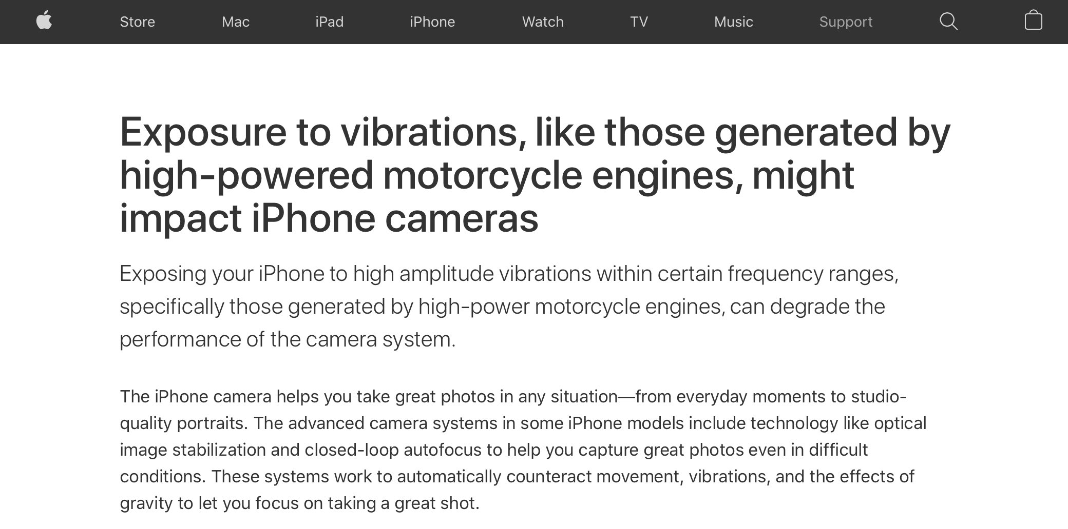Sebastiaan de With on Twitter "Apple has issued an advisory for motorcycle riders and iPhone
