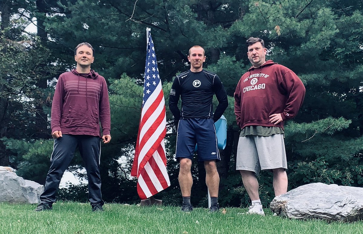 9/11 tribute workout today for 3 #Him at “The Cliffs”. 20 years since that day, but not forgotten! 

#911NeverForget <a href="/F3Nation/">F3</a>