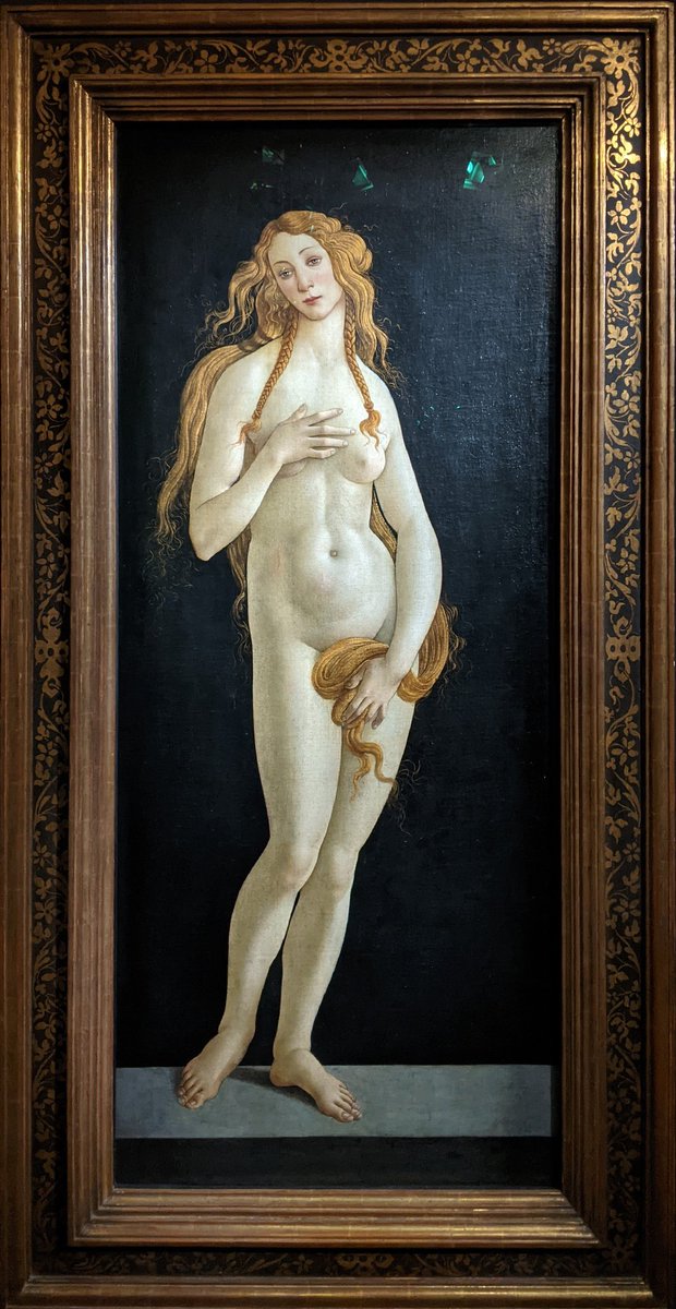 Alessandro Filipepi dit Botticelli (vers 1445-1510), Venus pudica, Vers 1485-1490, Tempera sur toile, Berlin, Staatliche Museen zu Berlin, Gemäldegalerie.

En ce moment au <a href="/jacquemartandre/">Musée Jacquemart-André</a>.