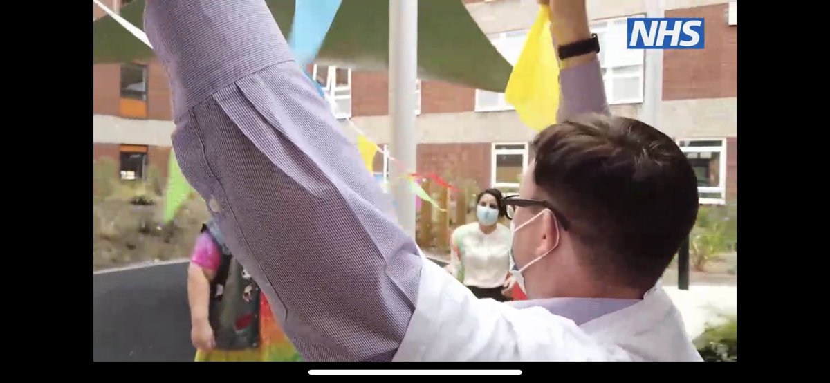 DRS101988's tweet photo. Some screenshots from @RotherhamNHS_FT segment on #NHSvirtualpride last night @people_nhs. Some great footage of @TRFT_Charity new Wellbeing Garden https://t.co/ZosMG4R0L4