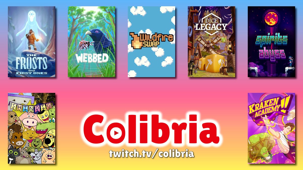 ColibriaPlays's tweet photo. 🍭 Sélection Dimanche Indé 🍭

The Frosts : First Ones│ @ivsukhanov
Webbed│ @sbuggames
Wildfire Swap│ @ryrykubes
Dice Legacy│ @DiceLegacy
Spirits Abyss│ @caiysware
Shindig│ @GamesFriendo
Kraken Academy!!│ @happybroccgames https://t.co/Myl4eoSkDy