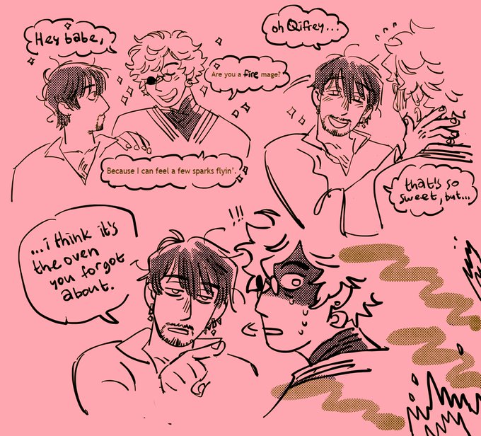 been laughing my ass off over some wizard pick up lines lately..... orugio is the center of attention as always 