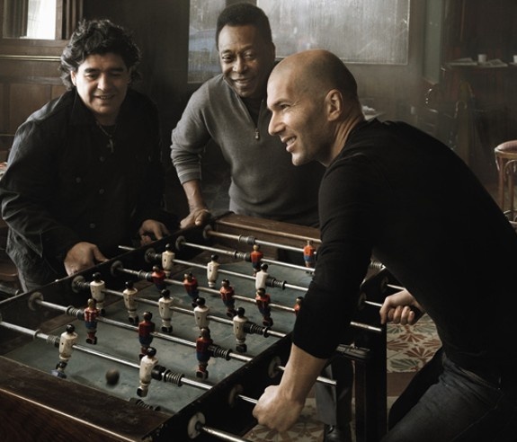 louis vuitton, pelé, maradona & zidane.