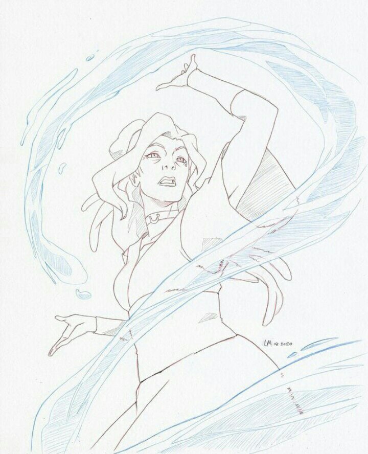 KyaDaily's tweet image. kya drawing by lauren montgomery. via bryan konietzko's instagram