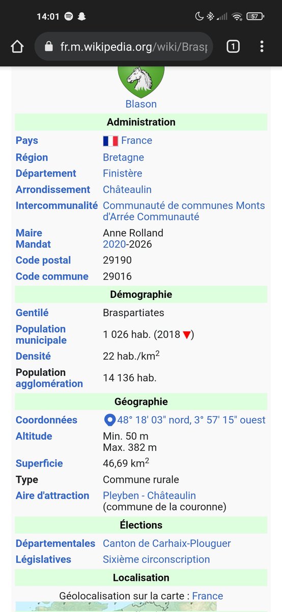 AelSqn14's tweet photo. Lorsque l'on demande comment appellent t'on les habitants de telle ou telle ville cela s'appelle un gentilé. Le meilleur est certainement celui des habitants de Braspart, dans le centre du Finistère dont leur gentilé est braspartiate, beaucoup trop badass. https://t.co/oR3D9W97r6
