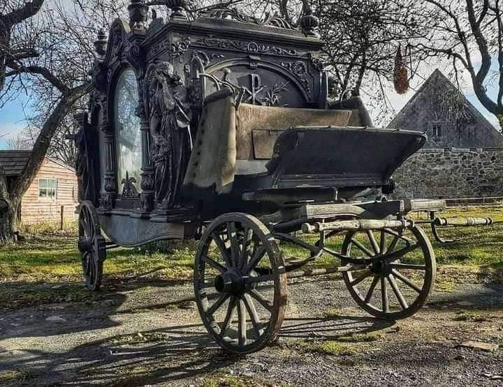 redhistoria's tweet photo. Carroza fúnebre del siglo XIX. ¿Qué os parece? https://t.co/1P8DyLQekx