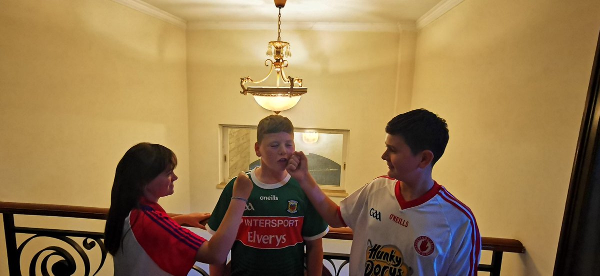 McPearse's tweet photo. @SkySportsGAA @starryboy14 We will be watching in Guangzhou China McKenna's, Augher. Look what he found at the bottom of the wardrobe. https://t.co/LlhkBMBO56
