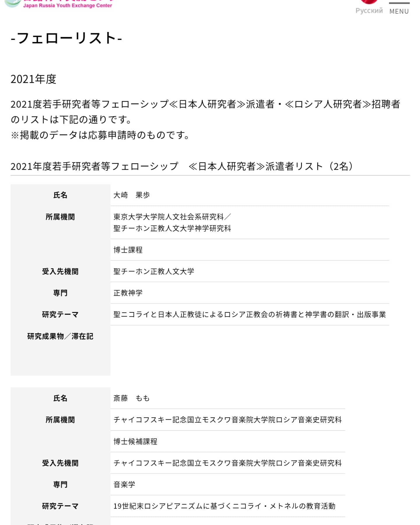 斎藤もも Momo Saito 日露青年交流センターの 若手研究者等フェローシップ 21年度日本人 研究者派遣者 に選んでいただき 9月よりモスクワ音楽院に派遣されています 良い成果が出せるよう頑張ります モスクワ音楽院 ロシア モスクワ