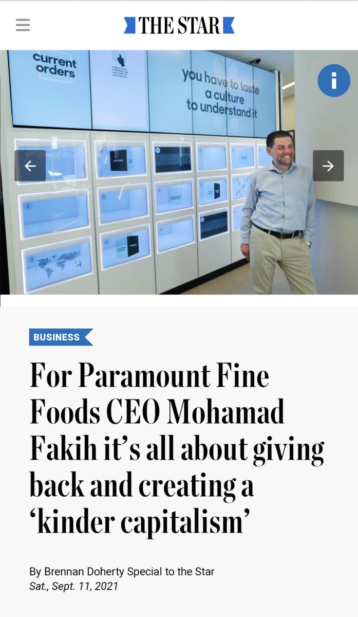 ambermac's tweet photo. "For Paramount Fine Foods CEO @mohamadfakih8 it’s all about giving back and creating a ‘kinder capitalism’"

Give this a RT if you want more businesses to put people first 👊🇨🇦❤️ #KinderCapitalism 

https://t.co/K0Z1lHTvrJ https://t.co/BpNyJ6o9Mv
