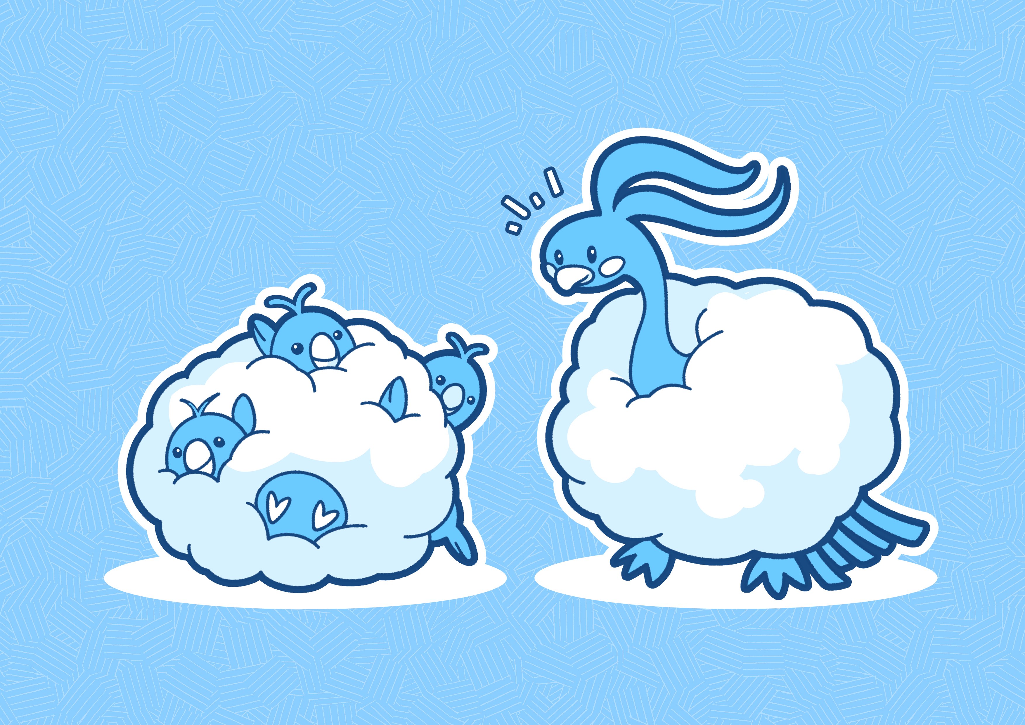 フキダシコットン 1日1枚 チルットも積もればチルタリスとなる ポケモン Pokemon イラスト T Co Zwllubn2x1 Twitter