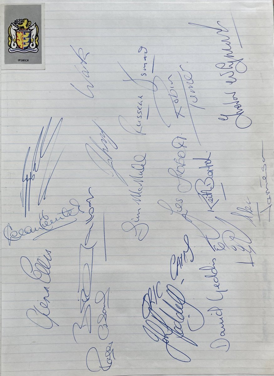 FOOTBALLERS AUTOGRAPHS of the 70s & 80s tweet media