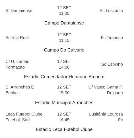 FutbolPortugal's tweet photo. 5 partidos completan la 1ª eliminatoria de la #TaçadePortugal:
📺 Televisados por @Canal_11Oficial:
#SCVilaReal 🆚 #FCTirsense
#CFUniãoLamas 🆚 #SCEspinho
#LeçaFC 🆚 #LusitâniaLourosaFC https://t.co/K22vqWi49b