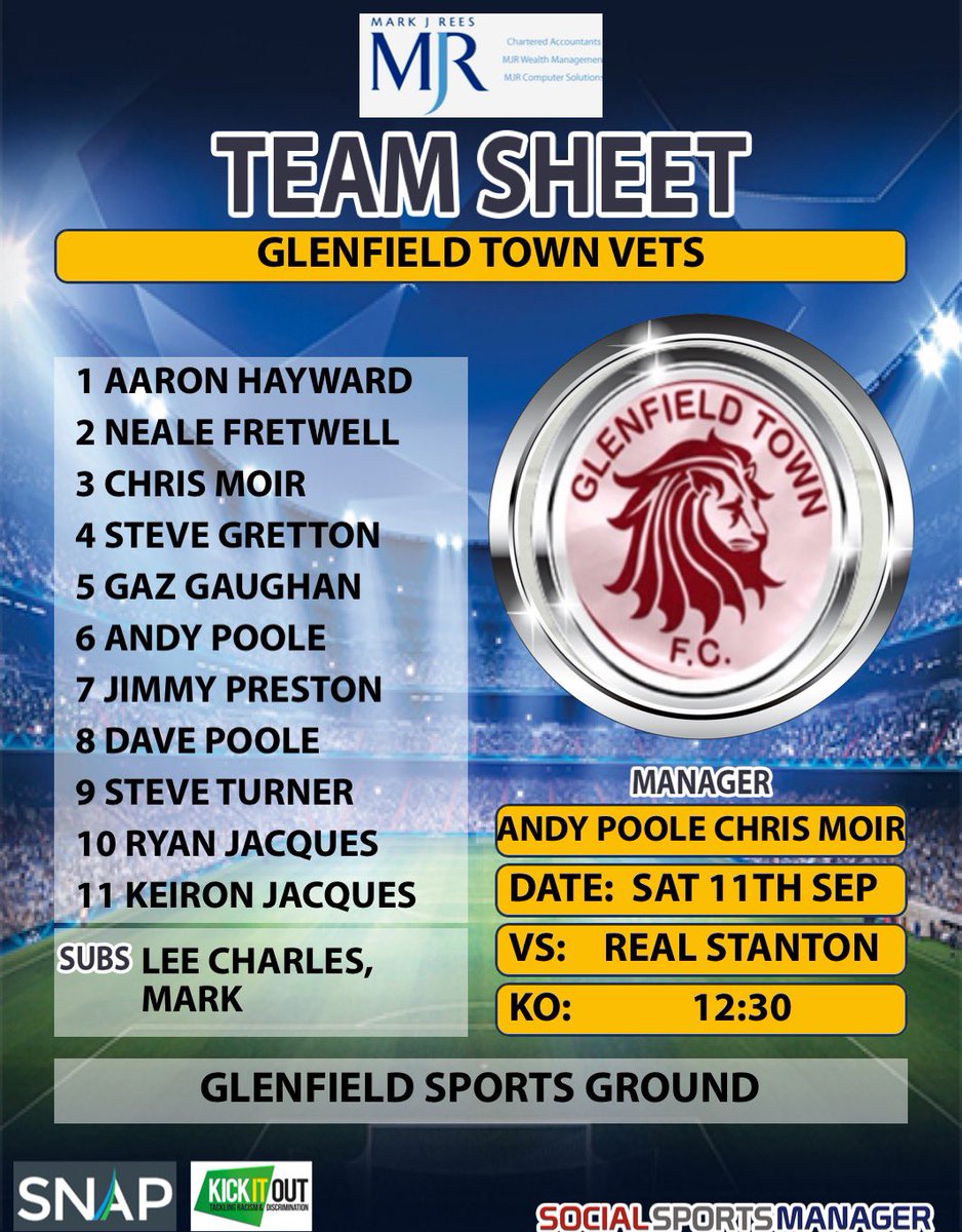 Glenfield Town FC (@glenfieldtown) on Twitter photo 