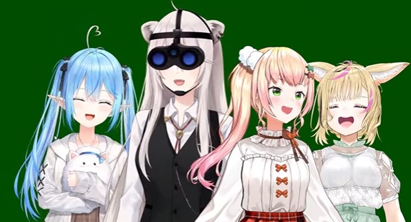 不審者集団なんよ 桃鈴ねね新衣装 茶器 のイラスト