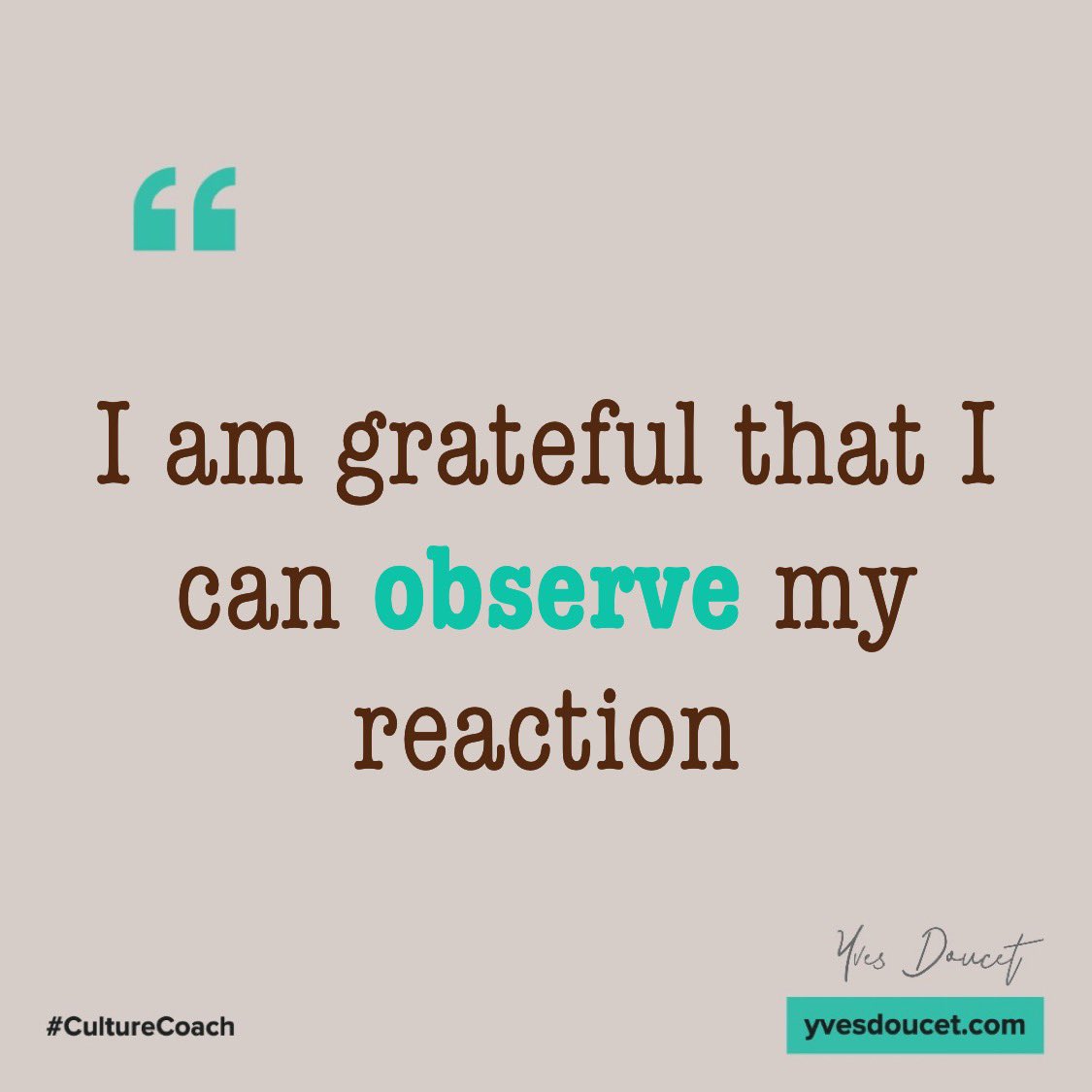 This is one of my greatest accomplishments of this year, I can observe the reaction, then deconstruct the emotion and my story. This has been a long practice, frustrating, difficult and painful but it is one of the best accomplishments of my life. Everything is possible from here