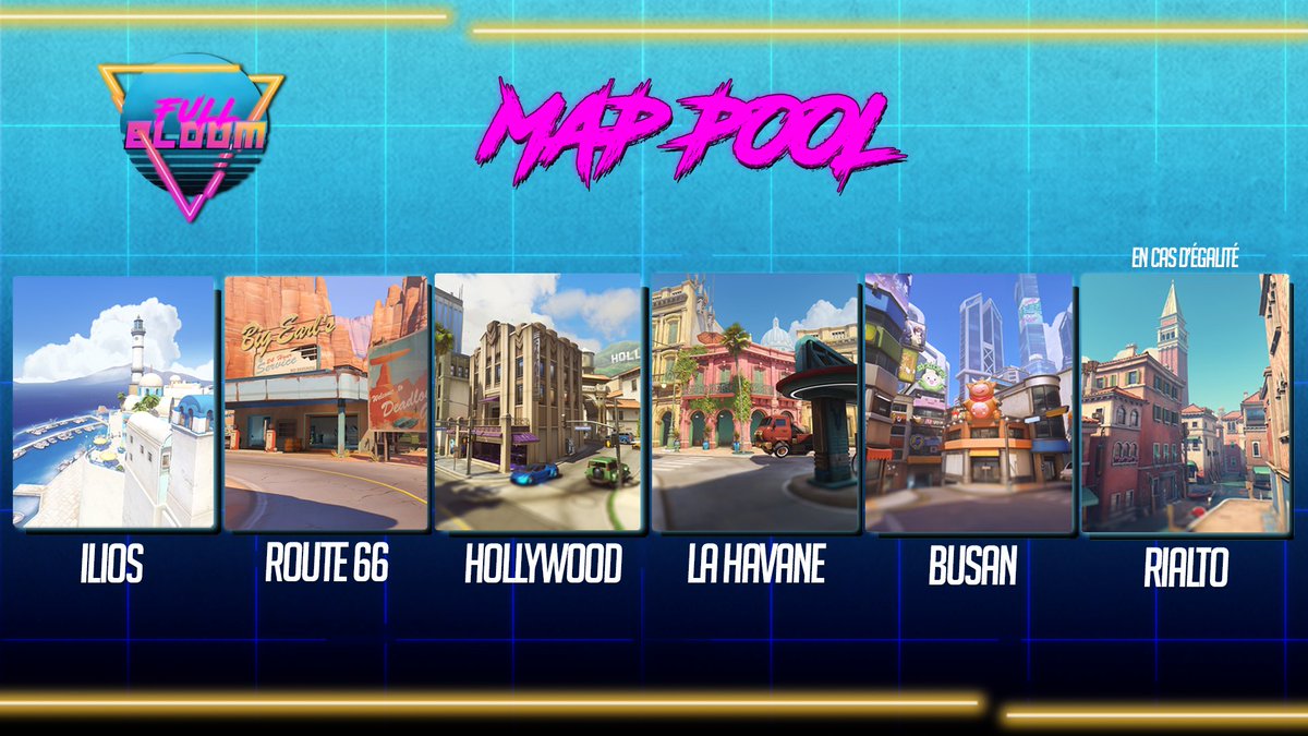 Petite nouveauté de cette édition, le map pool sera sans 2 CP. 
On s'excuse auprès de ceux qui aiment ce mode de jeu😅