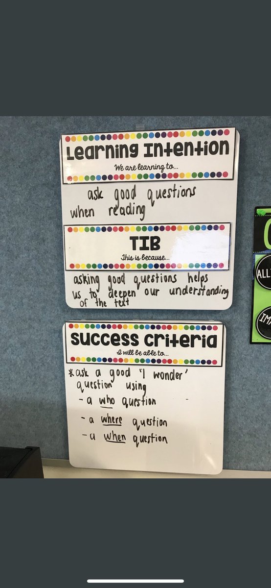 Absolutely love the ides of the ‘TIB’ added to our learning intention as it gives students he reasons why .. 💛📚✏️📖📝 #teach #love #learning #learningisfun #acuedu_p #ES1