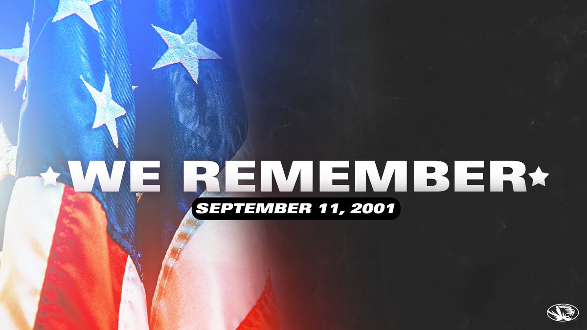 MizzouAthletics's tweet image. We honor and remember those affected by 9/11. 
#NeverForget