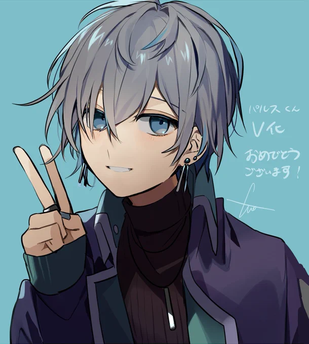 改めまして!V姿のパルスさん【https://t.co/g22m3Ttd7H】のイラスト担当させて頂きました!元々キャラデザ担当させて頂いててこの度Vのお手伝いさせて貰えて大変光栄です!何卒よろしくお願い致します💍🧁 