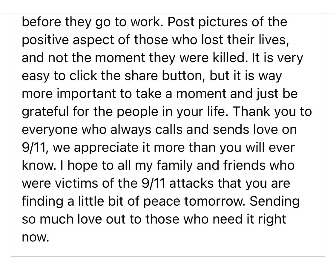 MsFleming__'s tweet photo. Words from Firefighter Stephen Siller’s daughter. A powerful message I encourage you all to read. https://t.co/aJPe4yJt2U