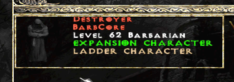 StreamGameLabel's tweet photo. I made it to level 62 in my first ever Hardcore run Diablo 2. Damn. Thanks to @Friskywhisky33 for the 5 gifted subs! https://t.co/3EggjgjNQA
