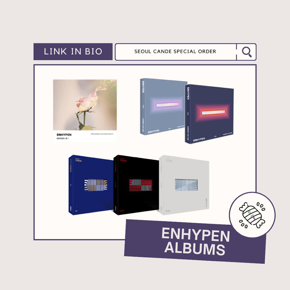 SeoulCandE's tweet photo. ✨Enhypen Albums and Box Sharing✨

Pricelist in our “Album Pricelist” Highlight 🤍

DP (50%): 3 days after date of order
DOP (50%): 3 weeks after date of order
Monthly Pick-up from KR address 🤍

#enhypenph #engeneph #phengene #merchph #kpopph #albumsph #phalbums #boxsharingph https://t.co/HOMROo9vzW