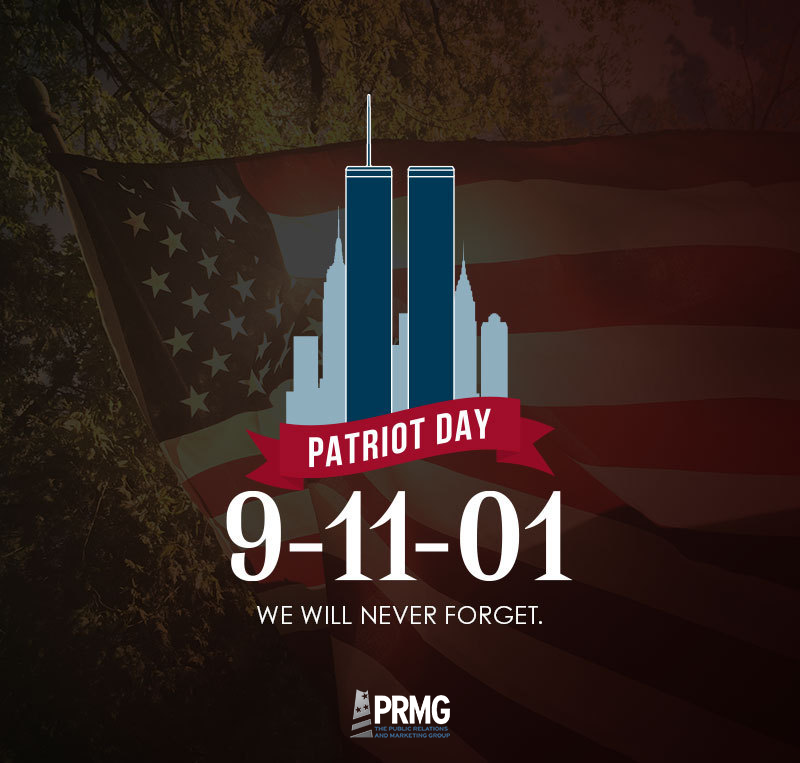 ThePRMG's tweet photo. Today, we honor those whose lives were lost in the attacks on the World Trade Center, the Pentagon, and in a Pennsylvania field, as well as the first responders who continue to sacrifice due to their service at Ground Zero.

#neverforget #neverforget911 #911anniversary https://t.co/UCXEVLdcFi