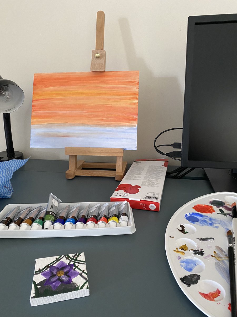 My boyfriend bought me oil paints and I love them! I always wanted to try oil painting but I have no idea what I’m doing lol! Tips?