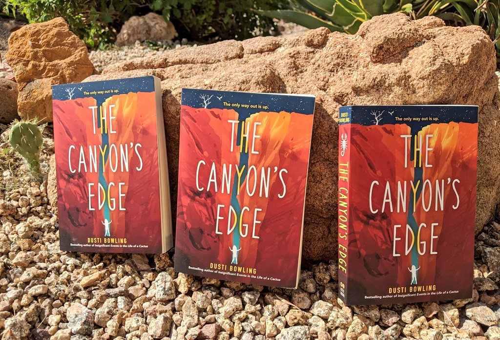 THE CANYON'S EDGE releases on Tuesday in paperback (yay for cheaper books!). To celebrate, I'm giving away three signed copies. RT/F to enter to win a copy 🏜️🧡🌵