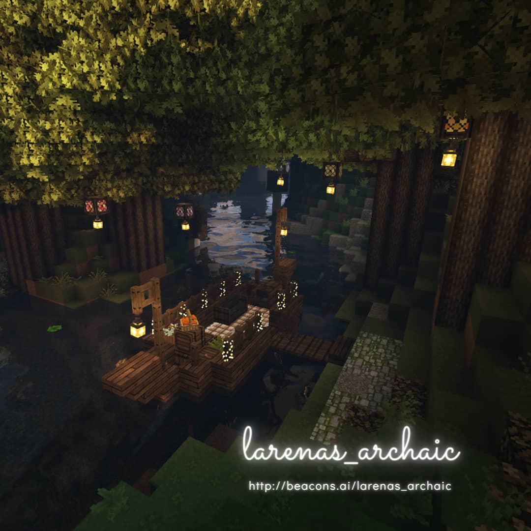 Larenas_Archaic's tweet photo. Calming night&amp; voyaging to a beautiful fairy land. What more is needed when we have this pretty view!! 
Follow @Larenas_Archaic for more builds. 
#Minecraft #Inspiration #minecraftcollection #minecraft #minecraftbuildingideas #mineforever #minecraftcottagecore #minecraftfantasy https://t.co/7MgMi4EXIl