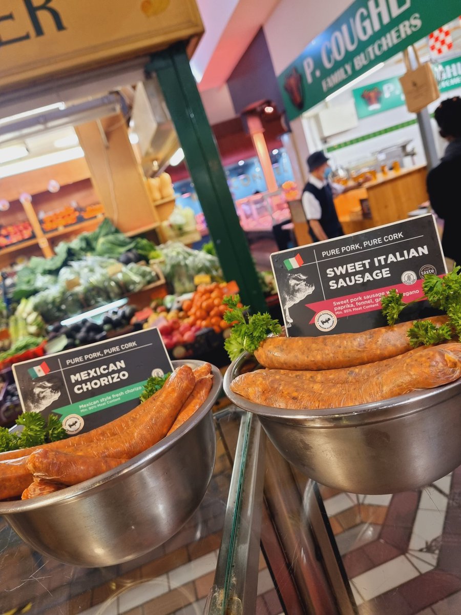 oflynnssausages's tweet photo. Grab some Mexico Chorizo and Sweet Italian Sausages in @EnglishMarket today!
#ProperSausages #Cork #chorizo #sweetitalian https://t.co/zs7R8ll2AH
